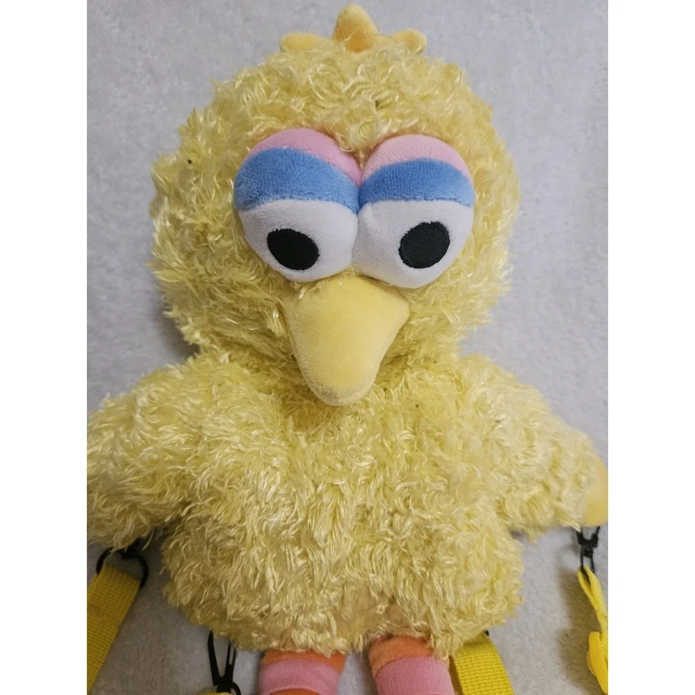 Sesame Street Big Bird Backpack Miniso 2019 Plush Yellow Rare Bag